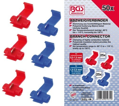 Bgs abzweigverbinder sortiment - bgs, abzweigverbinder-sortiment